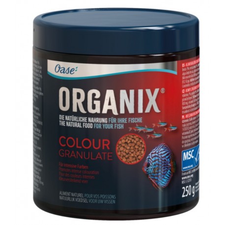 OASE ORGANIX COLOUR GRANULATE 550ML - 250gr - nourriture granulés pour des couleurs vives et intenses