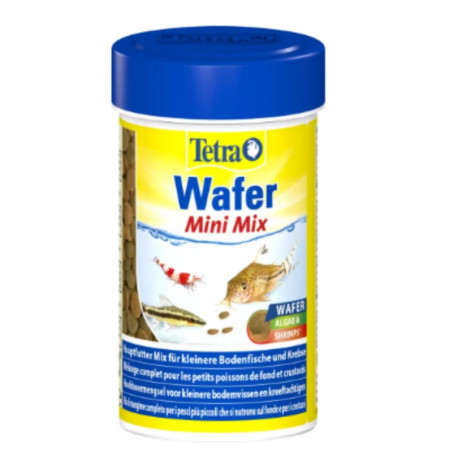 Nourriture complète poisson de fond TetraWafer Mini Mix : 100ML