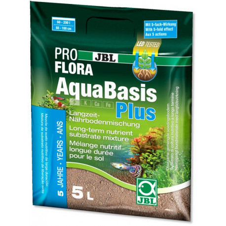 AQUABASIS PLUS JBL - 5 L - substrat nutritif pour plantes aquatiques