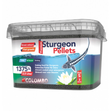 COLOMBO STURGEON PELLETS 2.5 LITRES SMALL