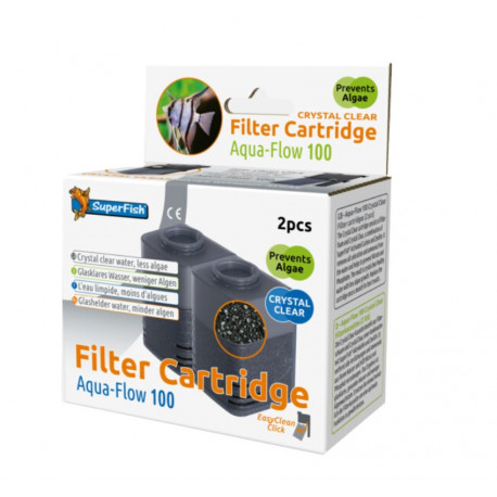 CARTOUCHES DE FILTRATION CRYSTAL CLEAR REFILL POUR AQUA FLOW 100