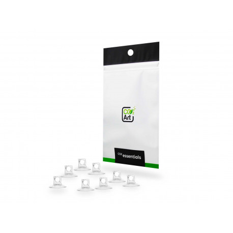 LOT DE 8 VENTOUSES TRANSPARENTES POUR TUYAU CO2 - CO2ART