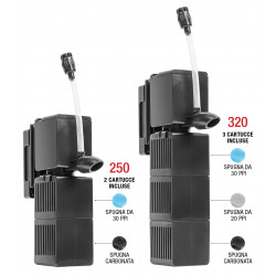 SHARK PRO NANO 250 SICCE - filtre intérieur pour aqua jusque 50L