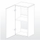 MEUBLE CUBE DUPLA 45x45x90cm