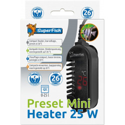SUPERFISH PRESET MINI HEATER 25 WATT - chauffage basse tension