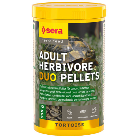SERA TORTOISE ADULT HERBIVORE DUO PELLETS