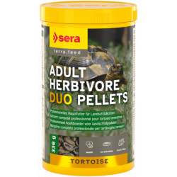 SERA TORTOISE ADULT HERBIVORE DUO PELLETS 330gr - 1000ML