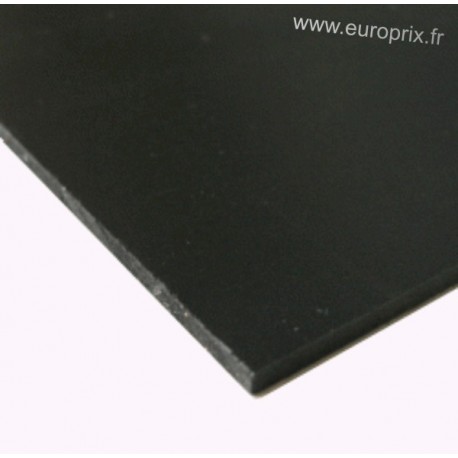 Plaque de pvc rigide noir 500 x 500mm épaisseur 5mm