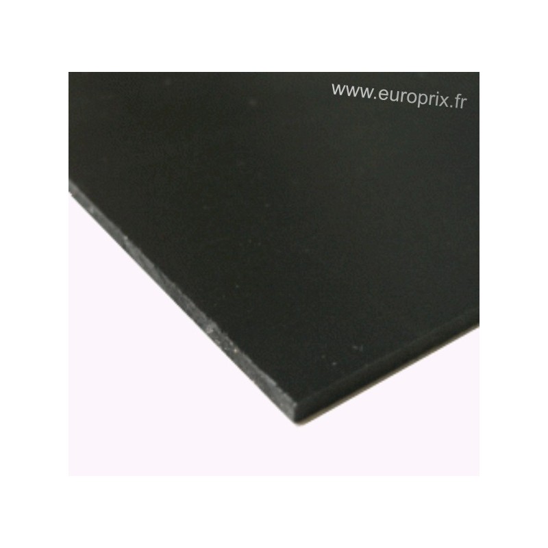 PLAQUE PLASTIQUE NOIRE 40X50cm ép 5mm